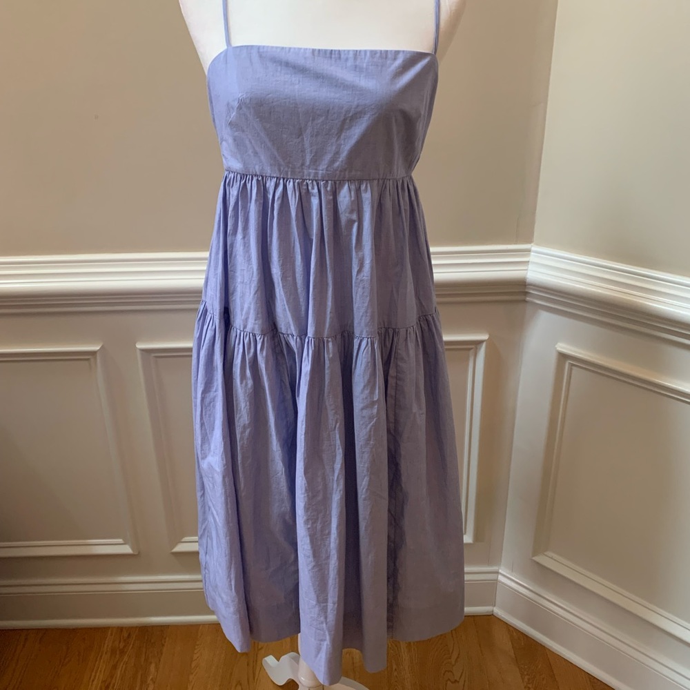 J. Crew Tie Back Cotton Poplin Dress!
